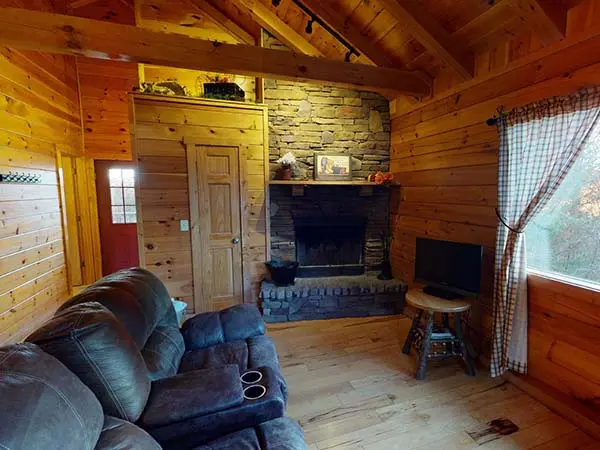 Reclining sofa in the living room