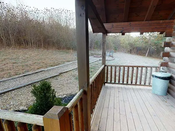 Covered front deck