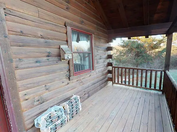 Spacious deck